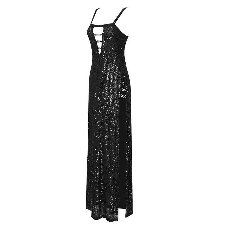 KittenAlarm - Chelsey Sequins Maxi Dress