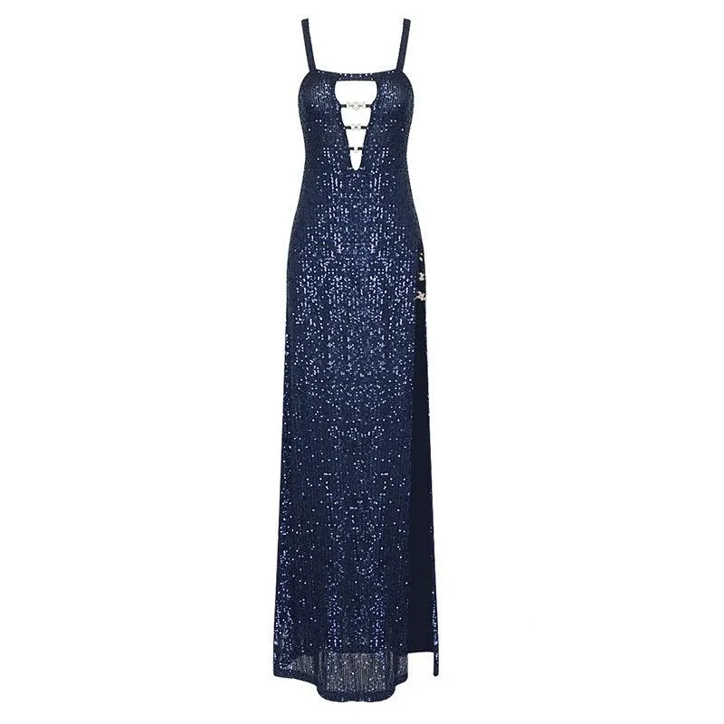 KittenAlarm - Chelsey Sequins Maxi Dress