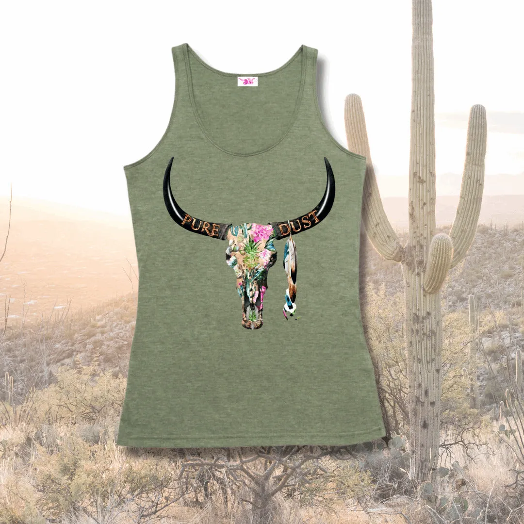 Ladies  Singlet 'Cactus Skull'