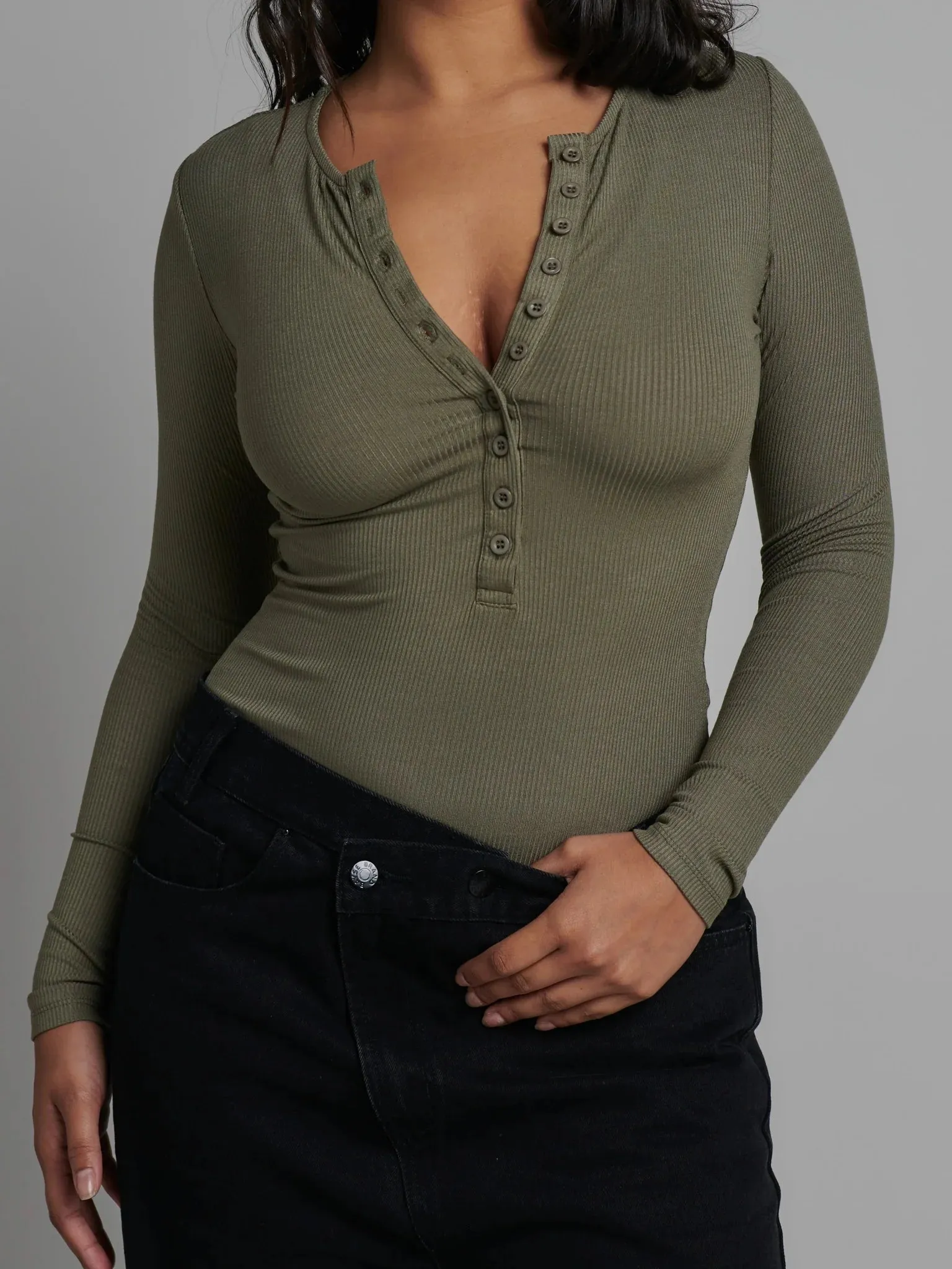 Lara Bodysuit - Khaki