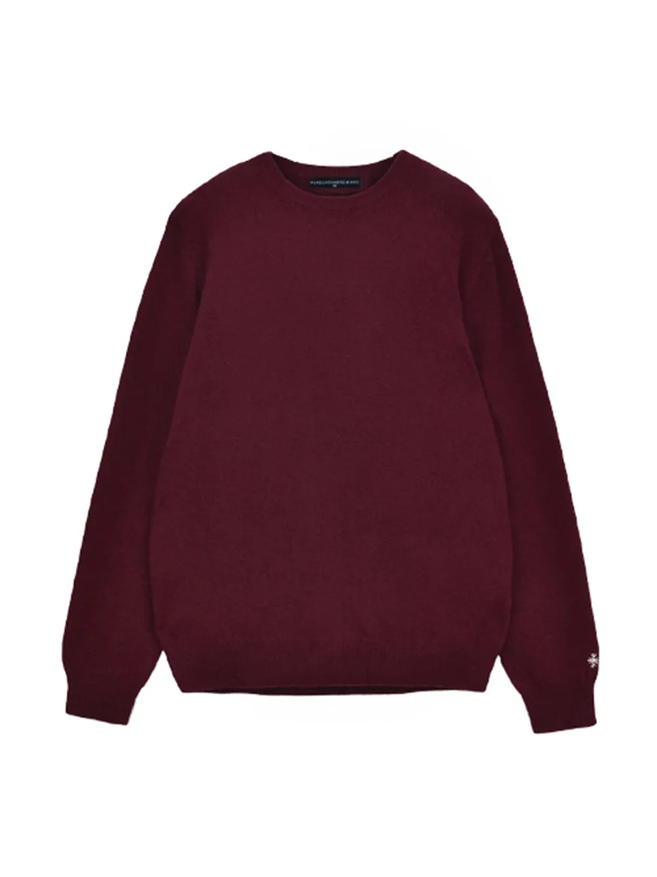 Men Crew Neck Sweater_Burgundy