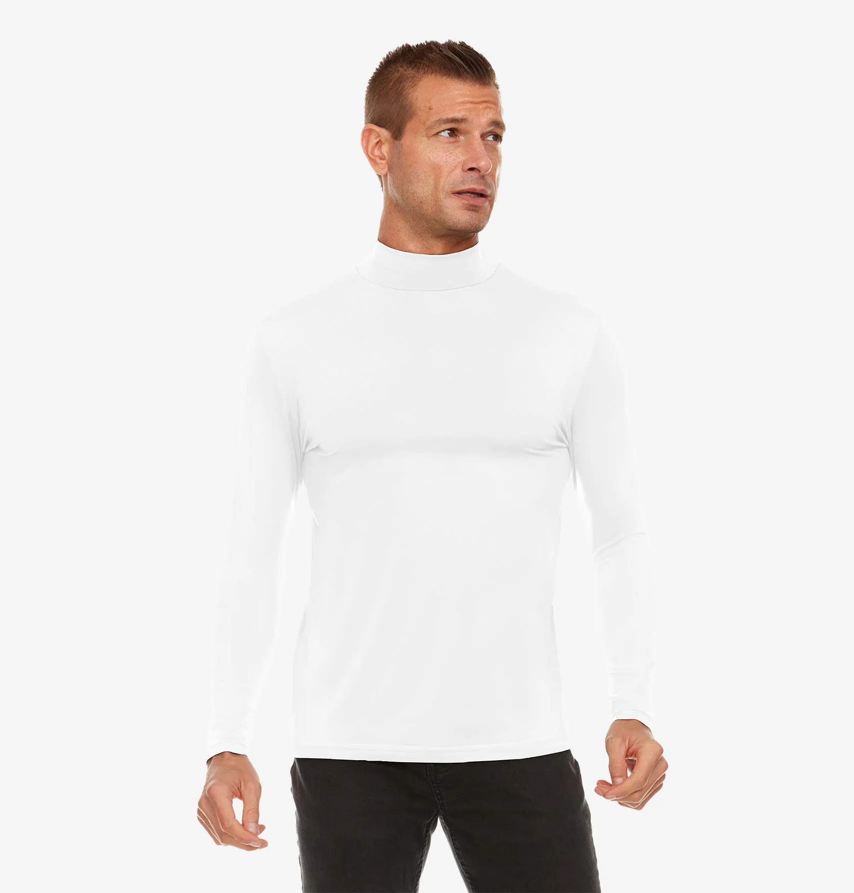 Men's Mock Neck Thermal Top