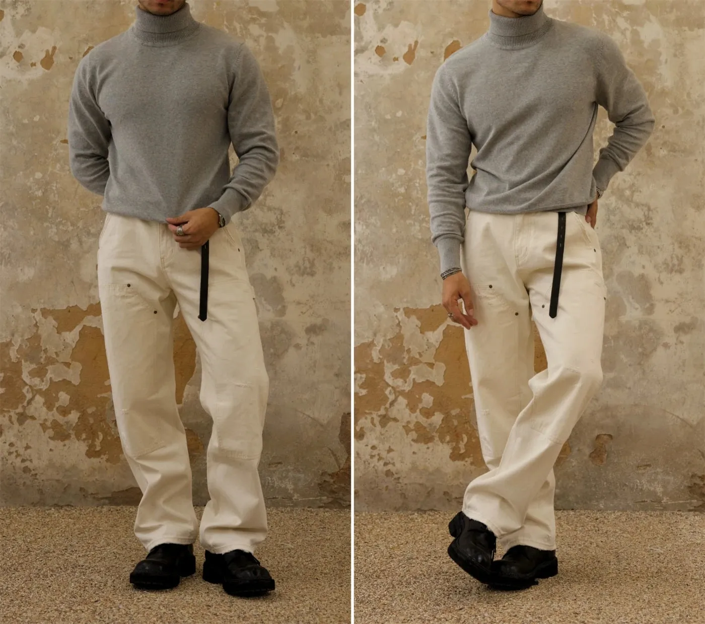 Men's Solid Turtleneck Sweater