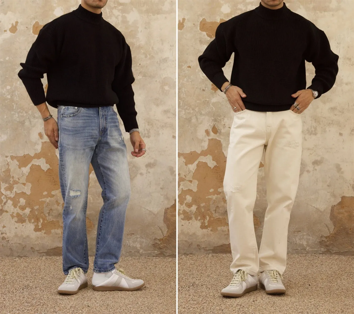 Men's Solid Turtleneck Sweater