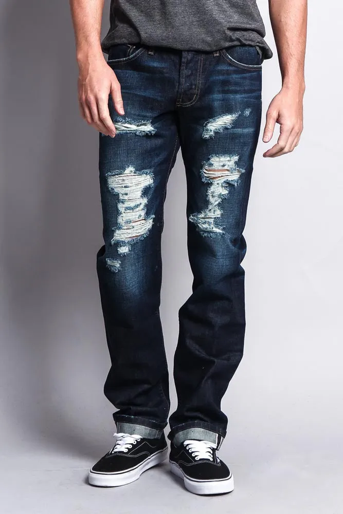 Men's Straight Fit Selvedge Jeans