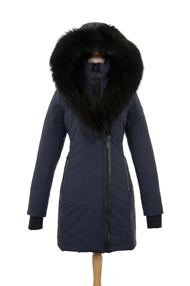 Monkland Down Parka With Fur Trim