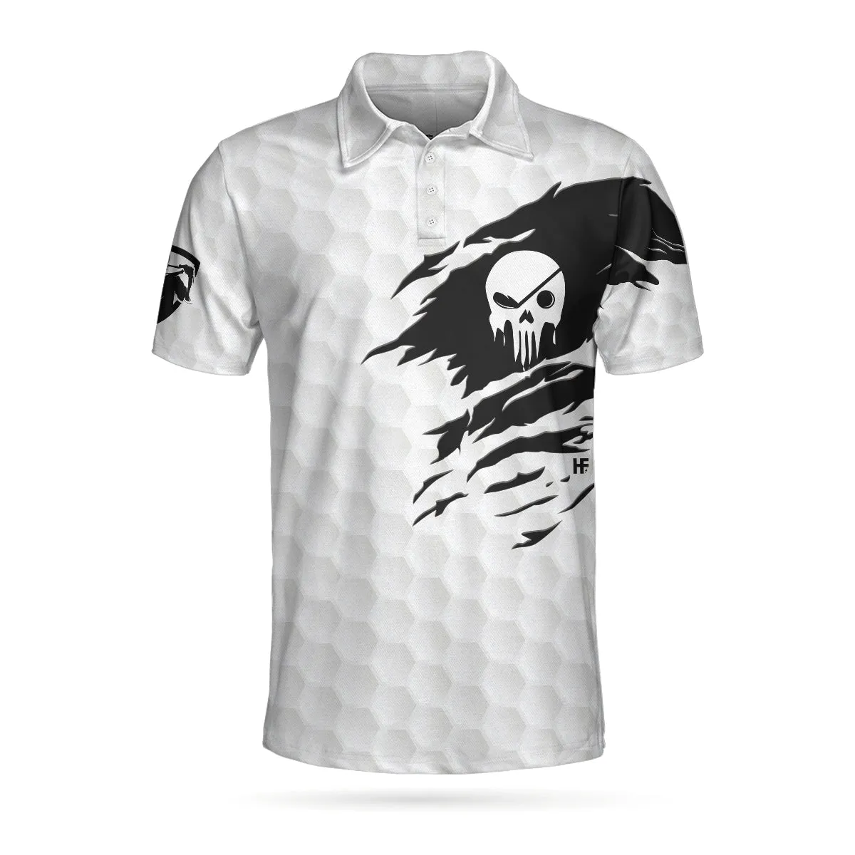 Never Underestimate An Old Man With A Golf Club Polo Shirt, White Skull Polo Shirt, Best Golf Shirt For Men Coolspod