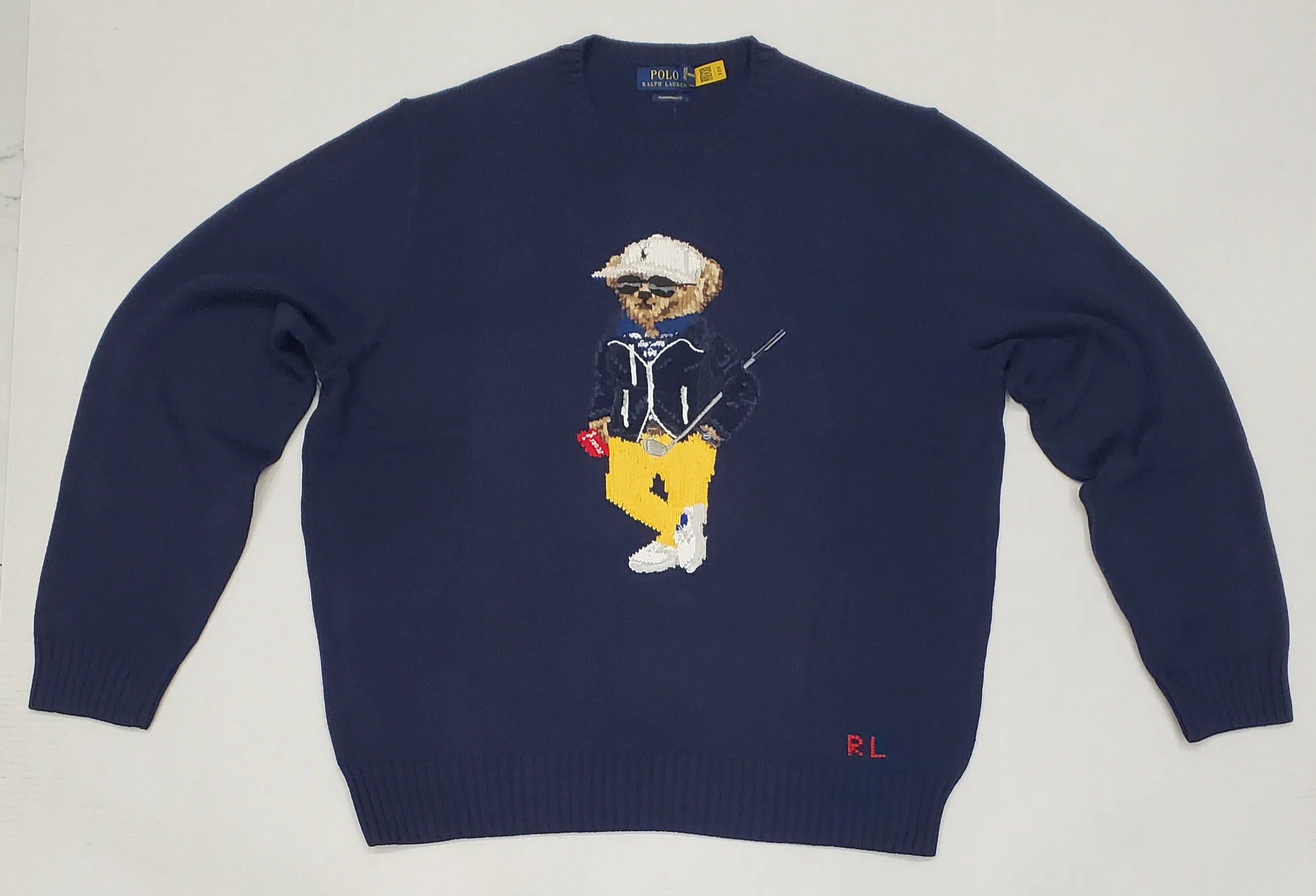 Nwt Polo Ralph Lauren "Golf Stick Bear" Sweater