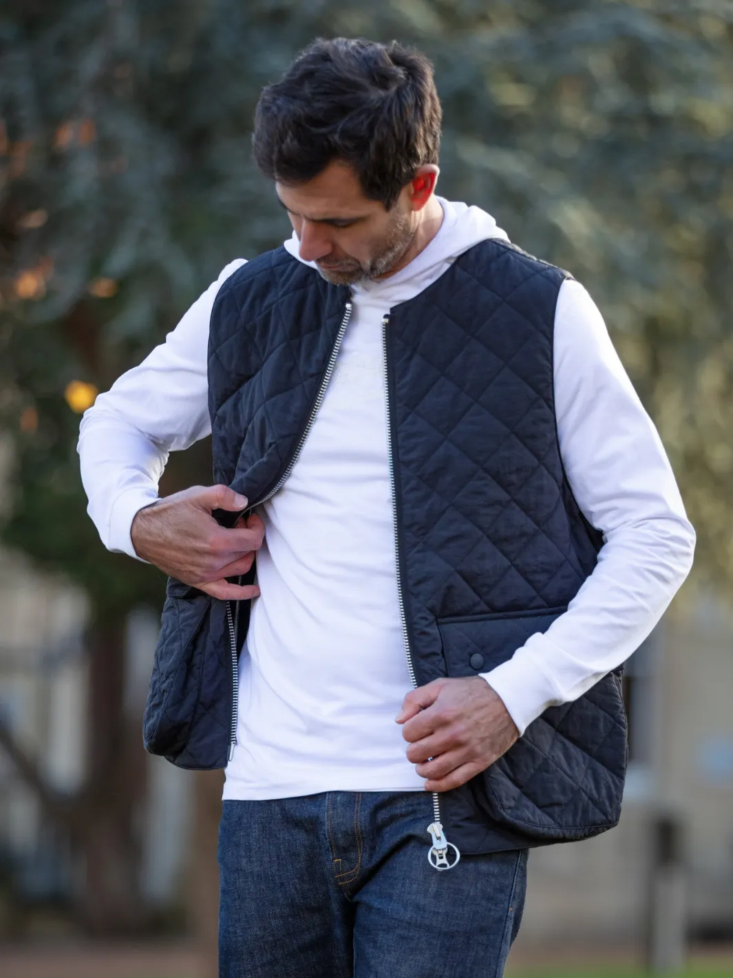 Padded Vest - Charcoal