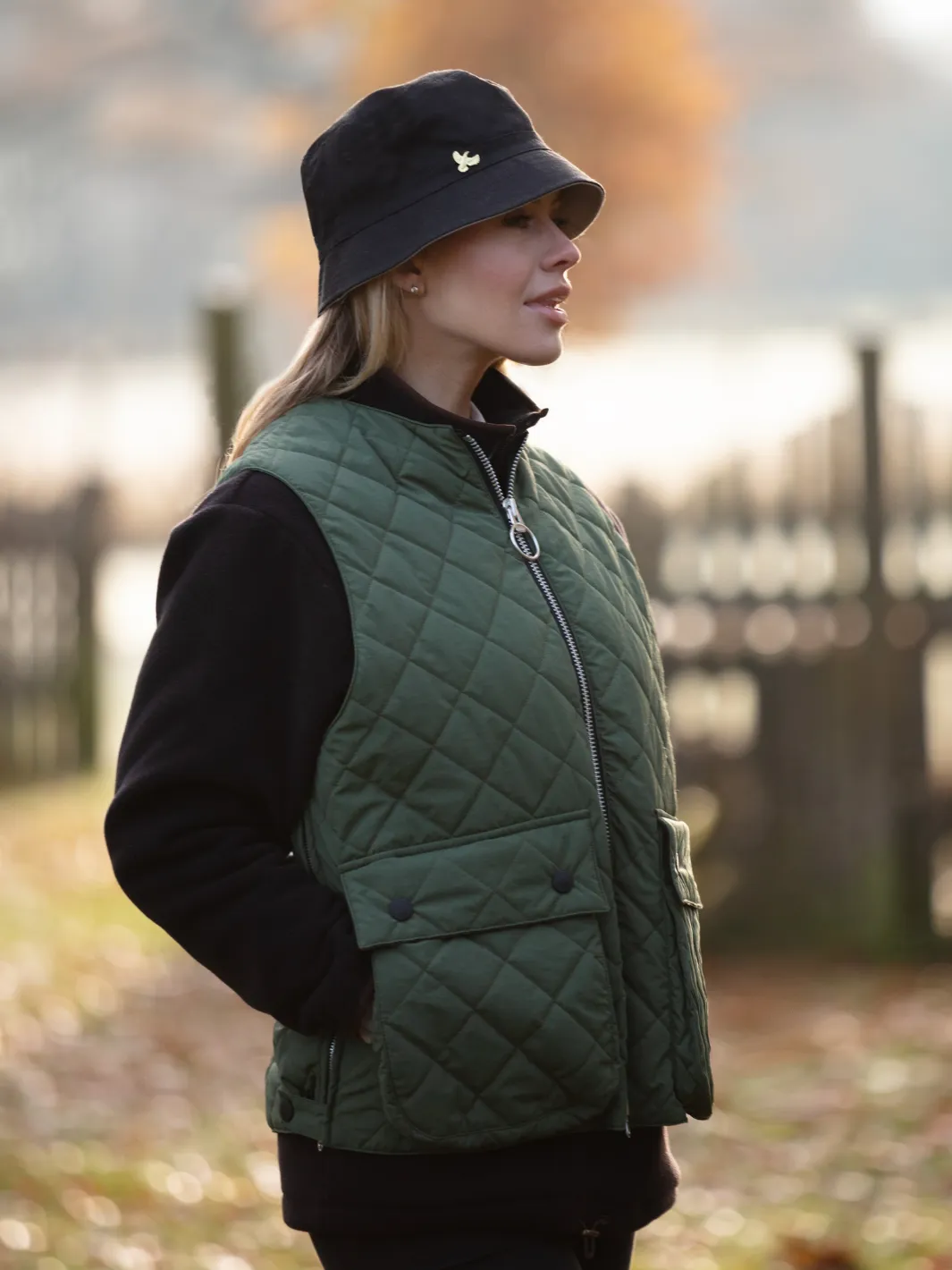 Padded Vest - Olive