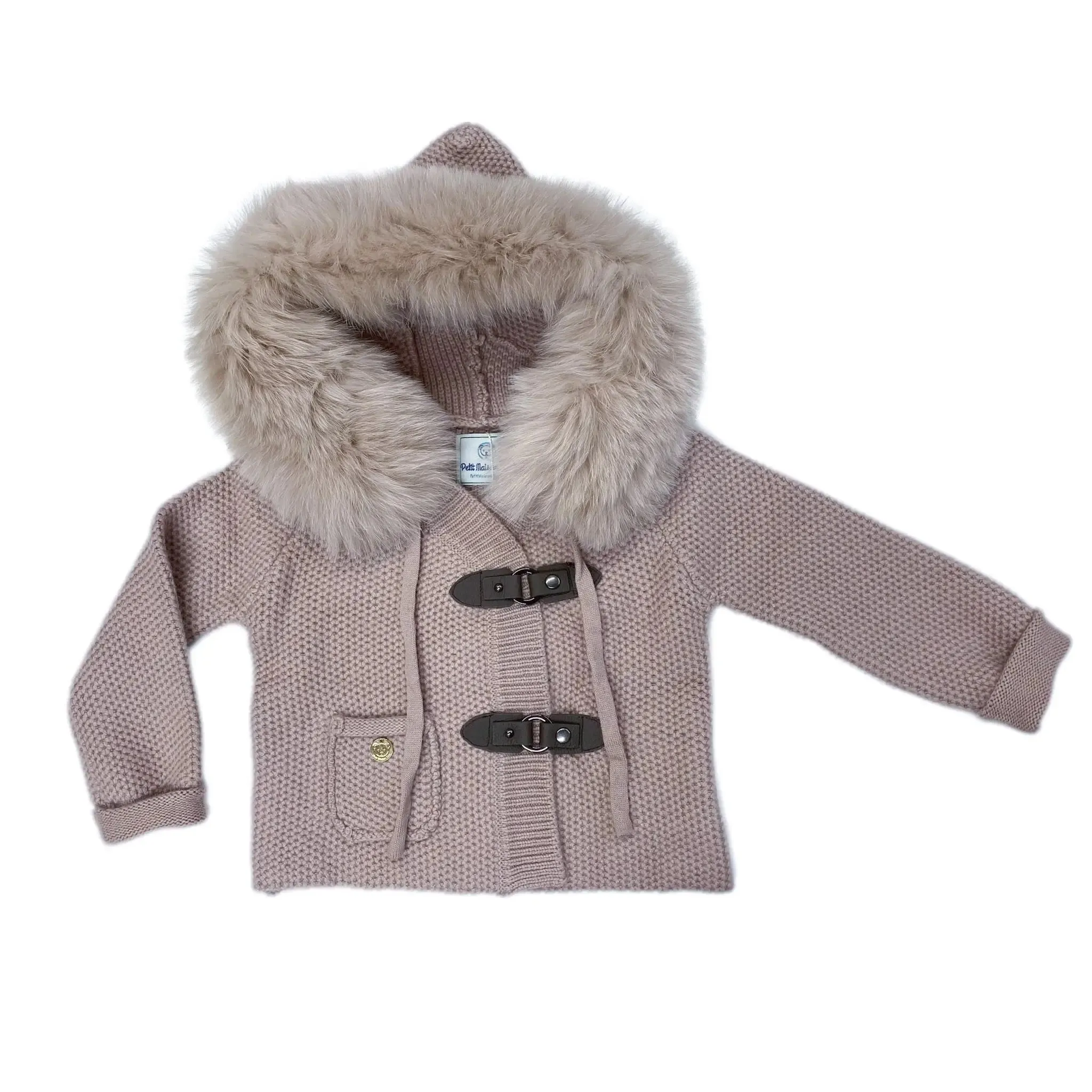 Petite Maison Kids Dusty Pink Cashmere Pram Warm Coat