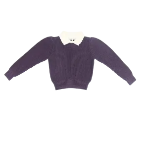 Plum Collared Sweater