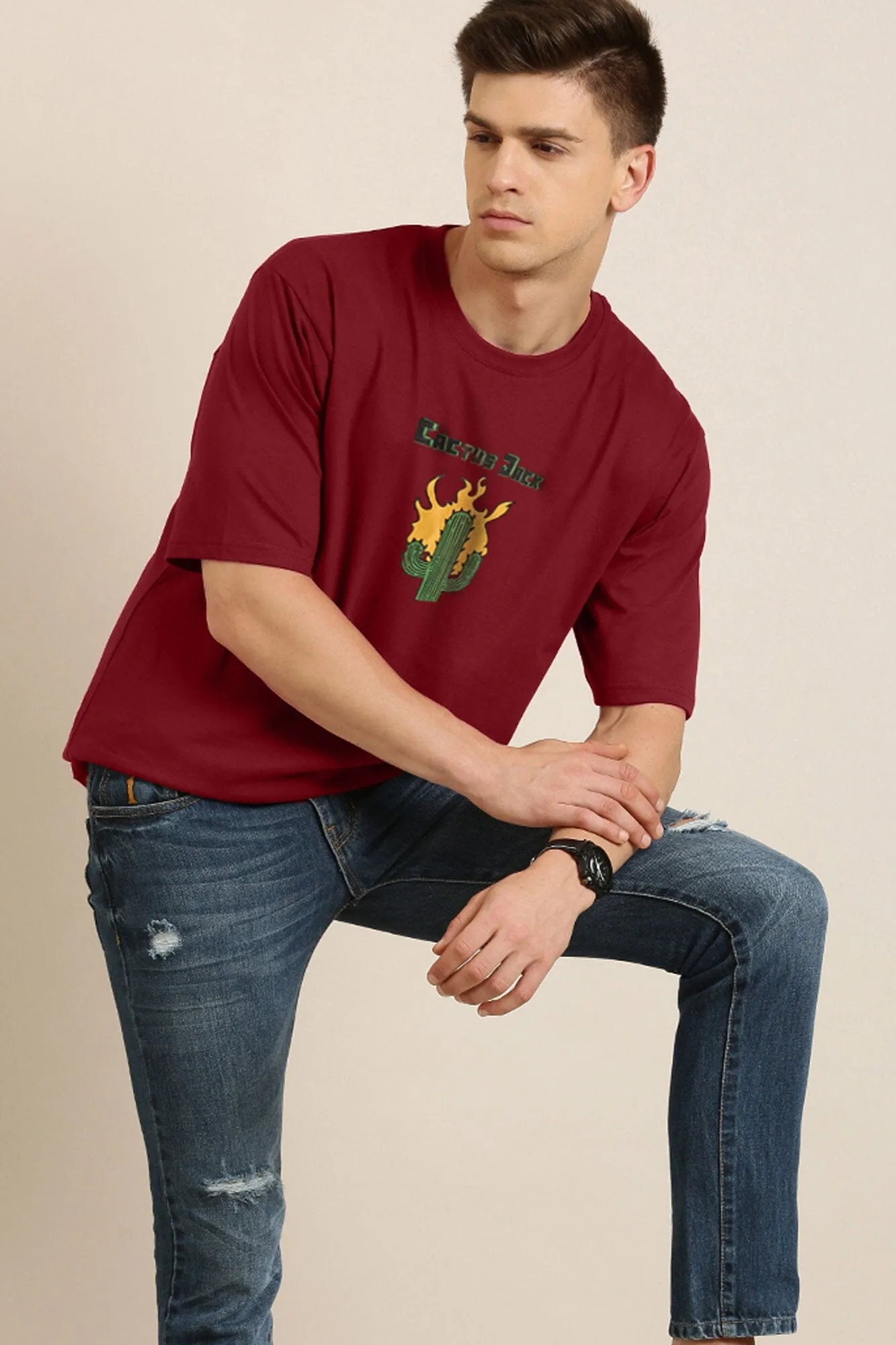 Polo Republica Cactus Jack Printed Crew Neck Tee Shirt