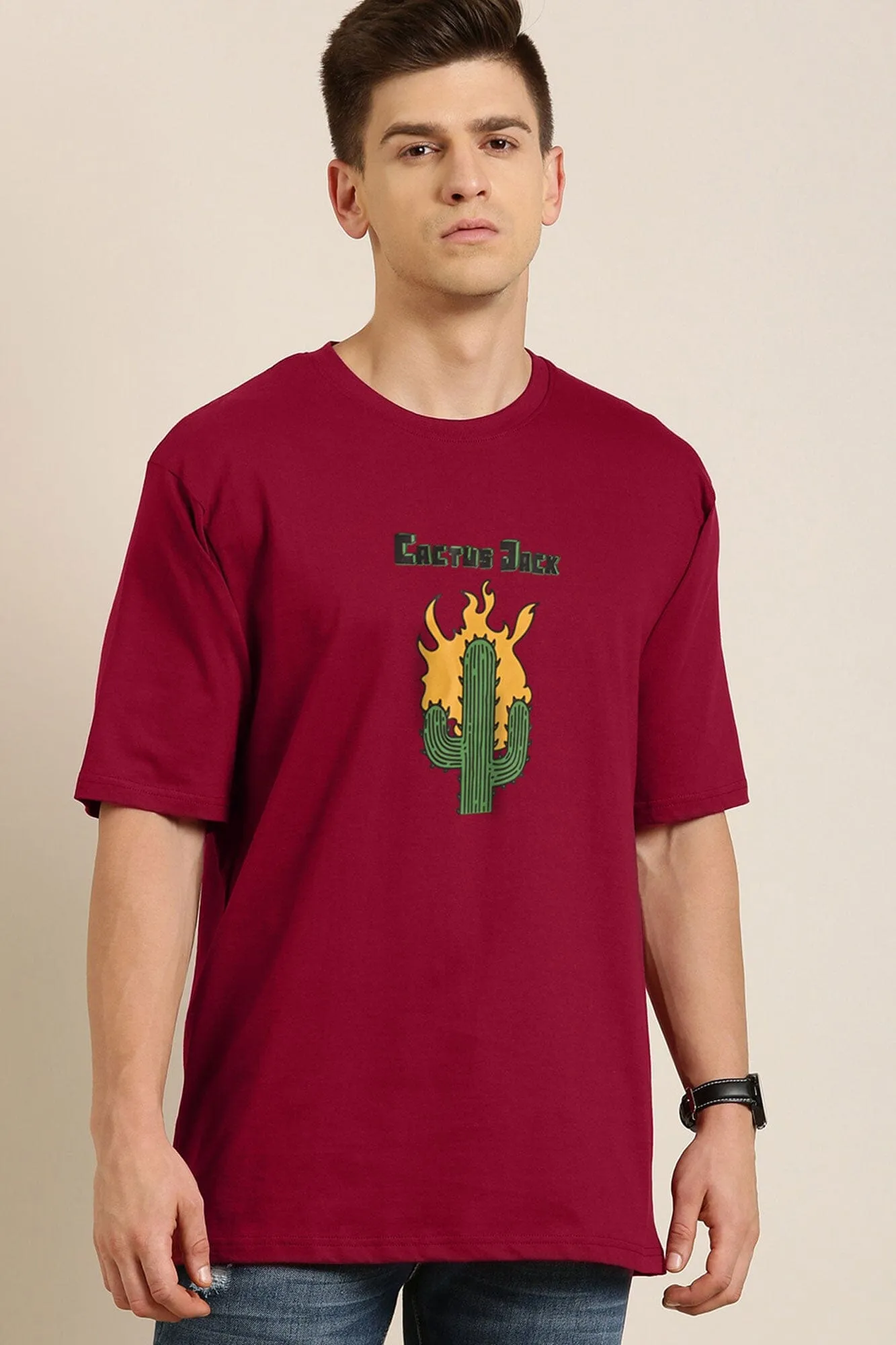 Polo Republica Cactus Jack Printed Crew Neck Tee Shirt