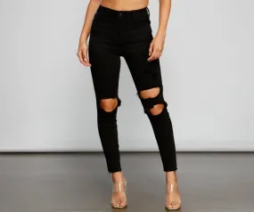 Sleek High Rise Skinny Jeans