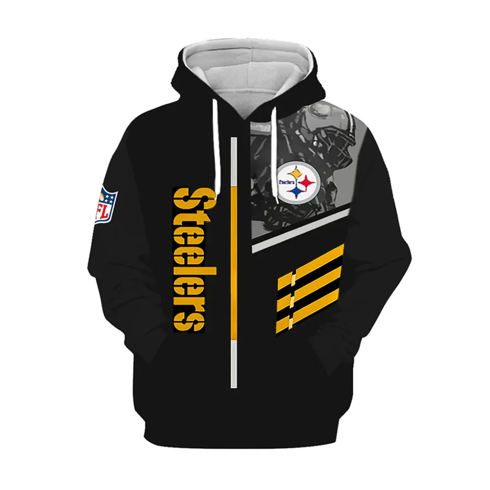 steelers Fan Hoodie "Here We Go" Mens Womens| nfl Pittsburgh Fan Throwback Pullover