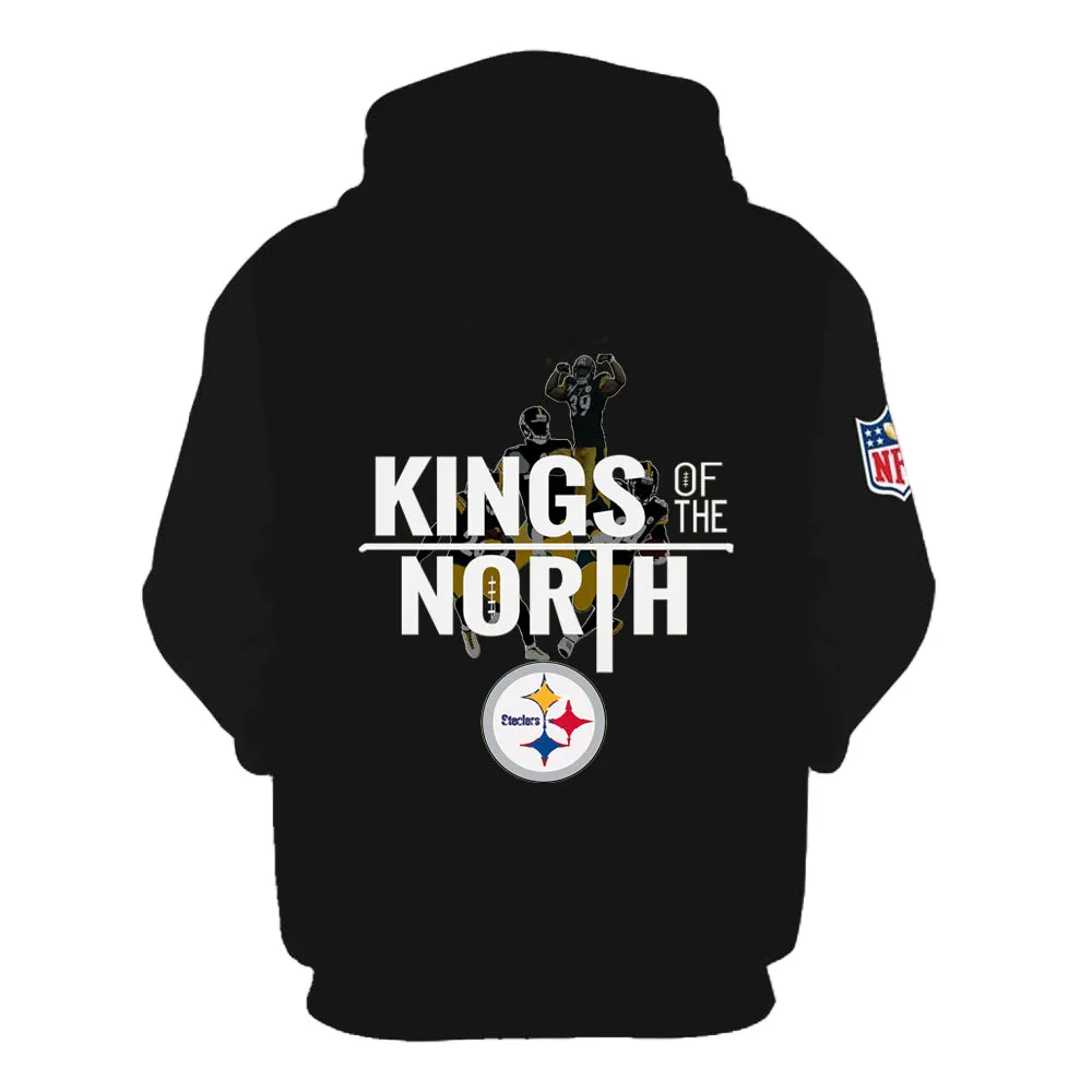 Steelers Fan Hoodie "Kings Of The North"|nfl Pittsburgh Fan Throwback Pullover Mens Womens