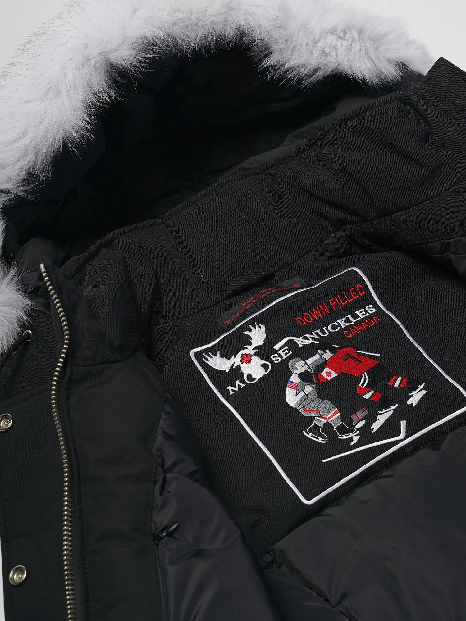 Stirling Parka Black/white