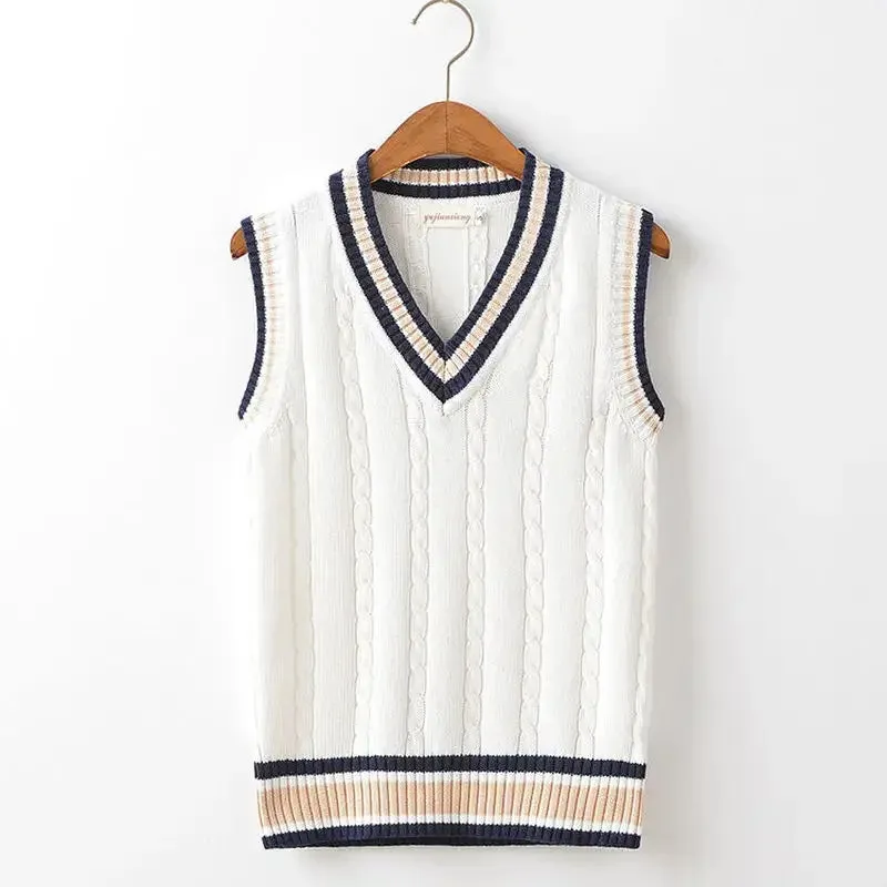 Striped Knit Vest