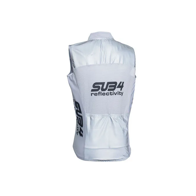 Sub4 360 Glow Reflective Vest - Reflective Silver