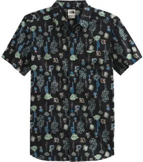 The North Face Mens Baytrail Shirt Super Sonic Blue Cactus Study