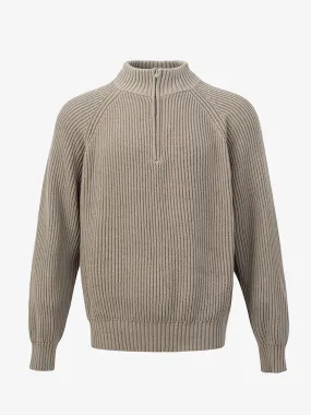 Timeless Classic Cotton Half-Zip Sweater