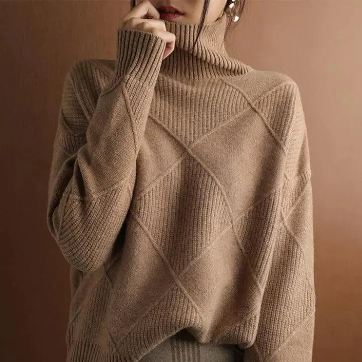 Turtle Neck Pullover Sweater