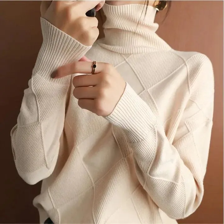 Turtle Neck Pullover Sweater