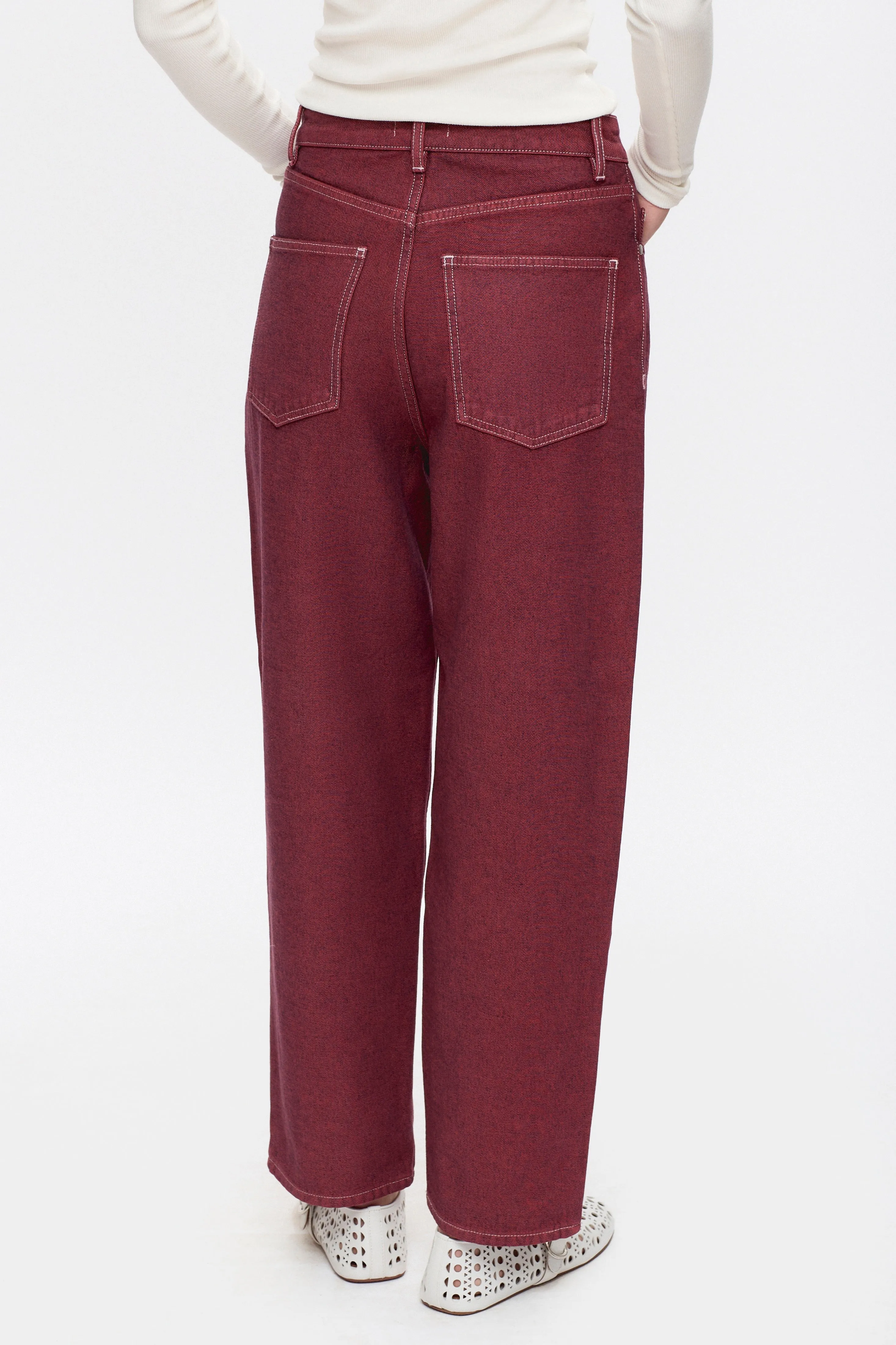 Unisex Antifit Denim in Rose