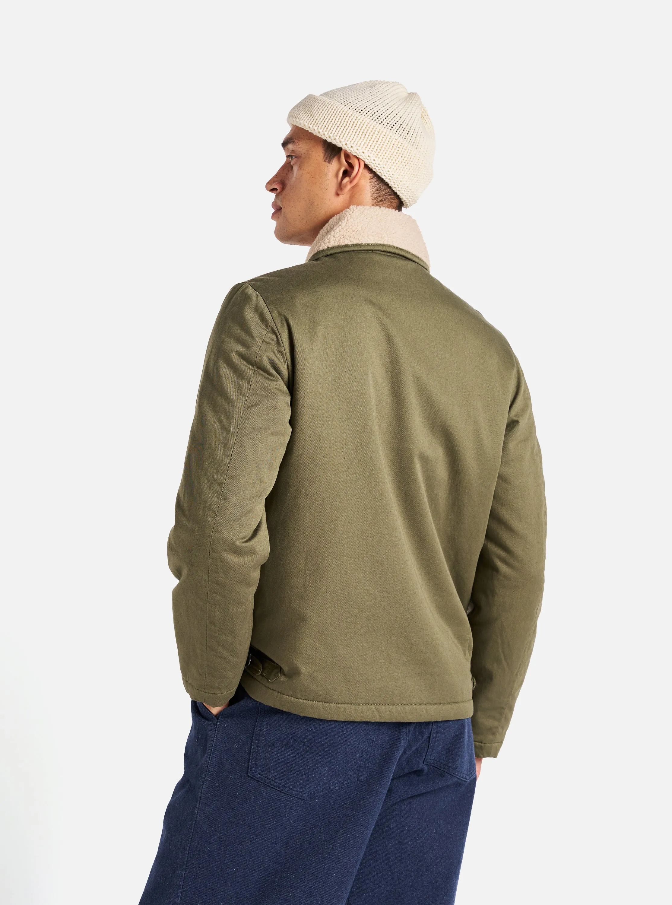 Universal Works N1 Jacket in Light Olive Twill