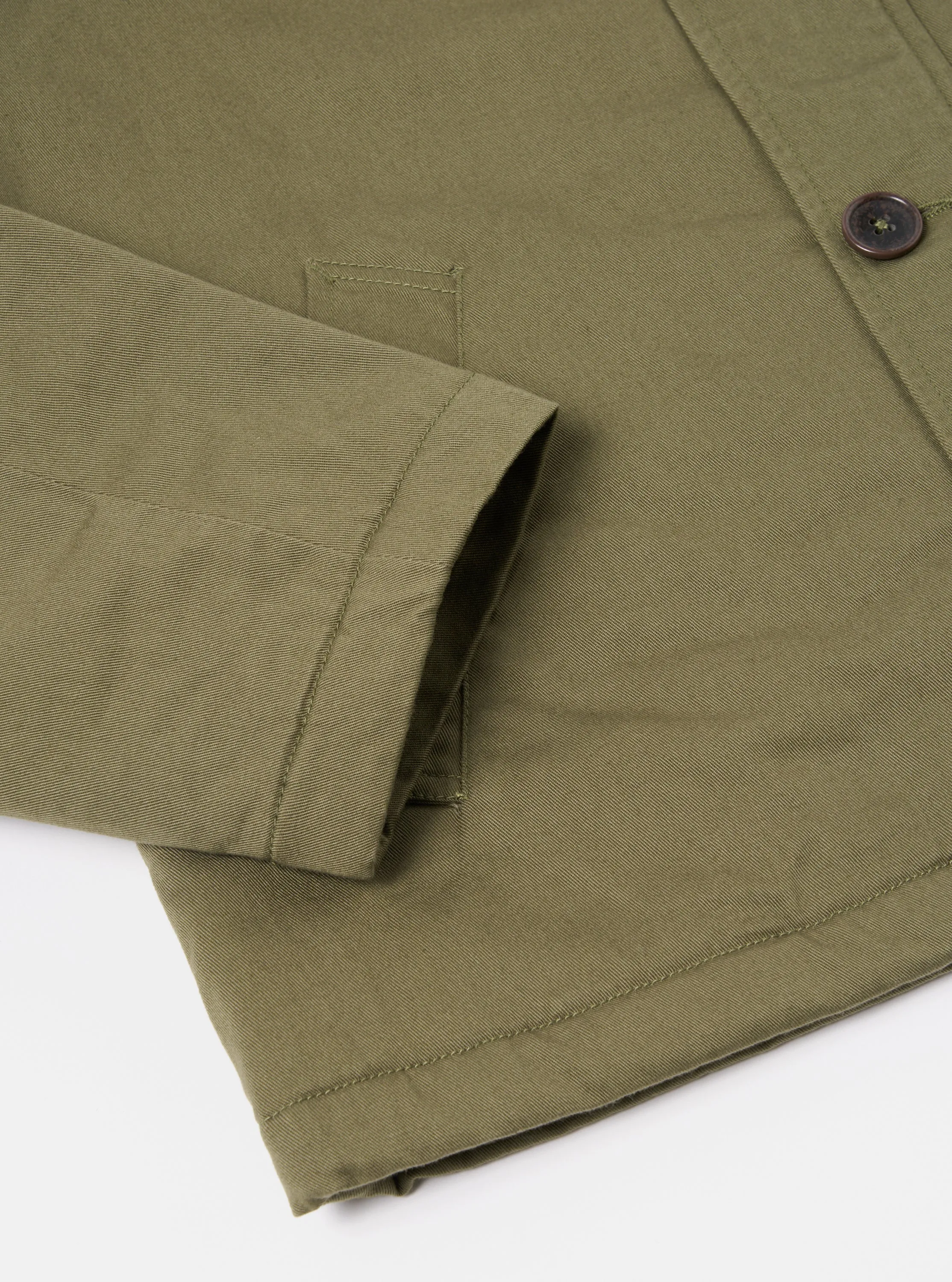 Universal Works N1 Jacket in Light Olive Twill