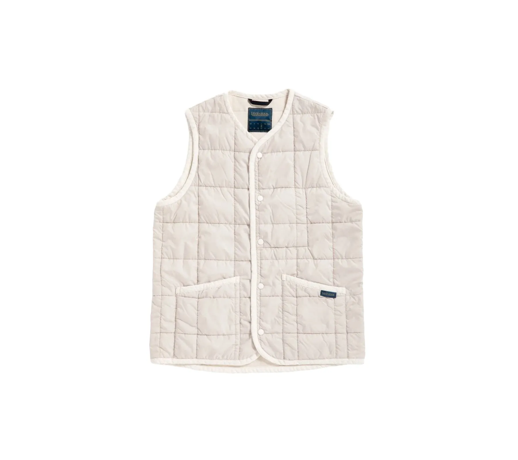 Washed Thornam Vest | Moonbeam Silver