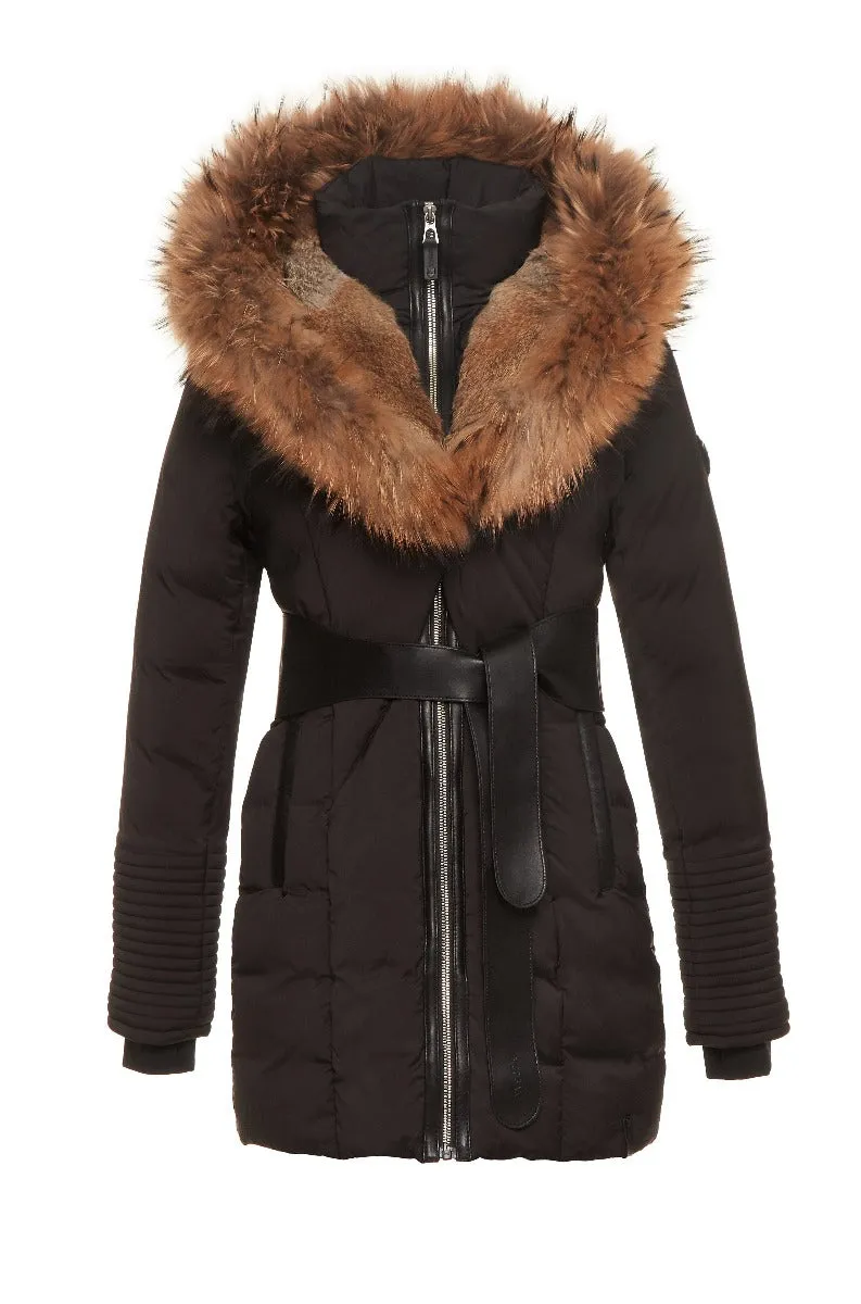 WOMENS RUDSAK MODA BLACK/NATURAL FUR