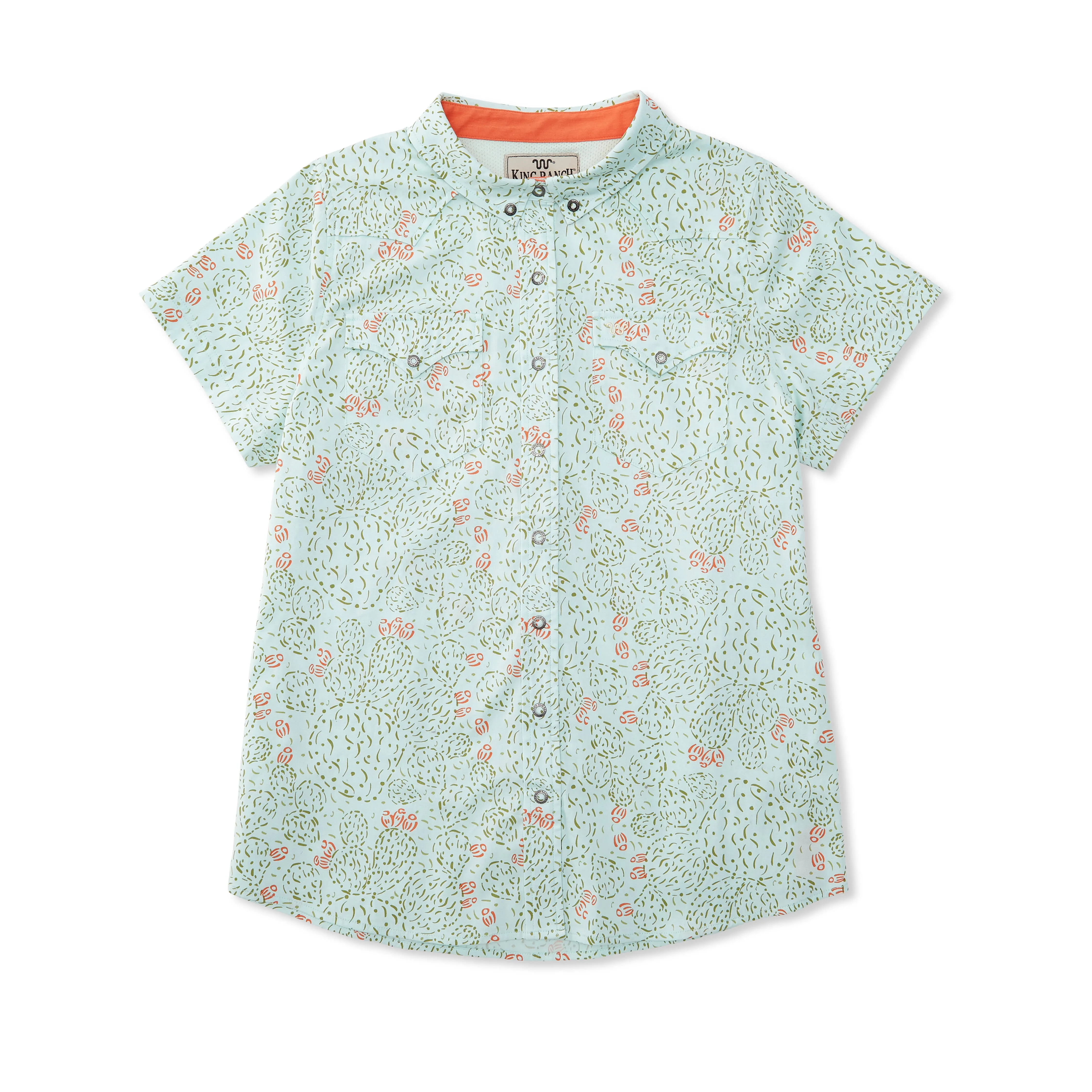 Women's S/S Prickly Pear Western Pearl Snap Shirt