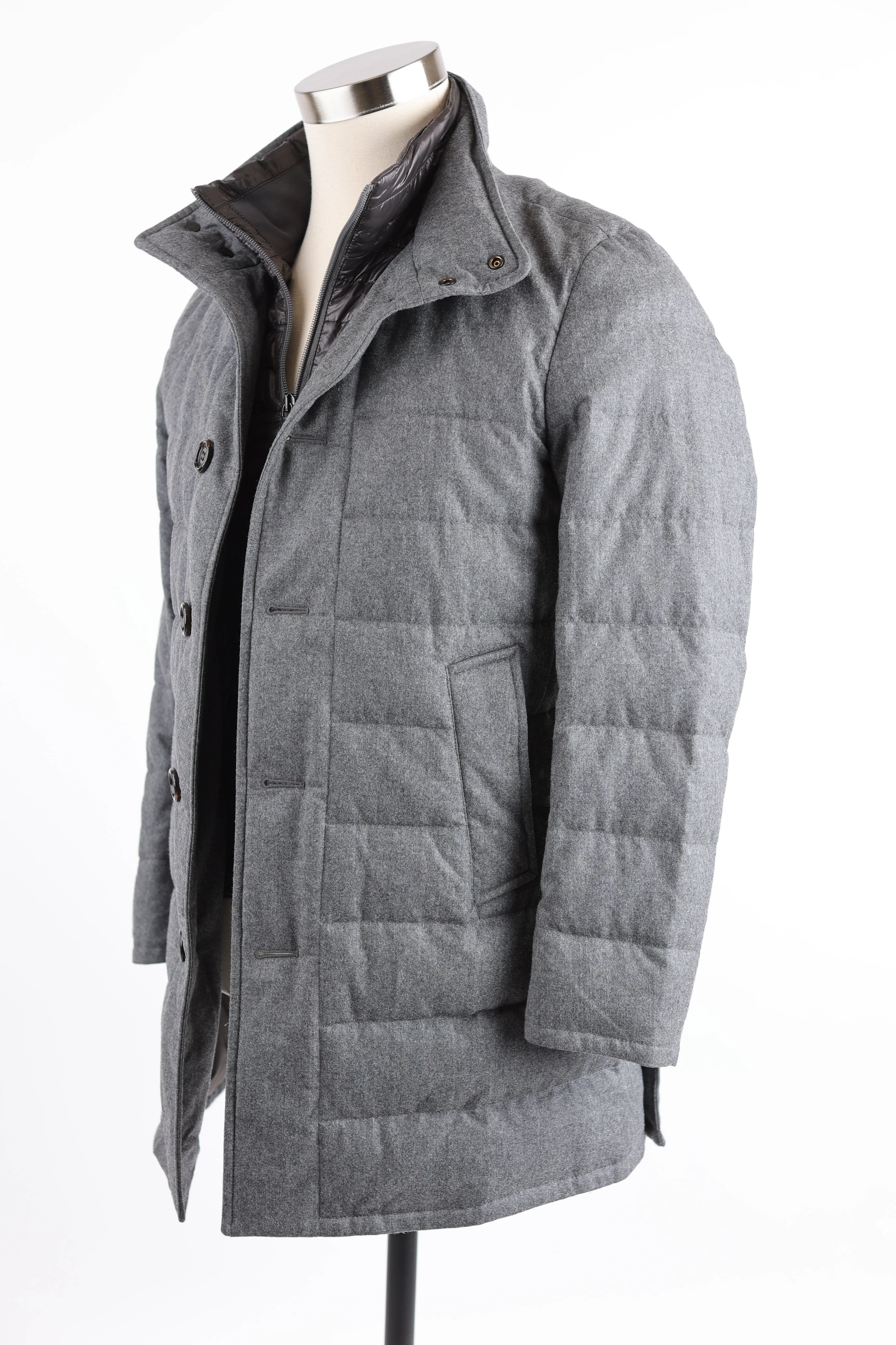 Wool Down Parka Coat